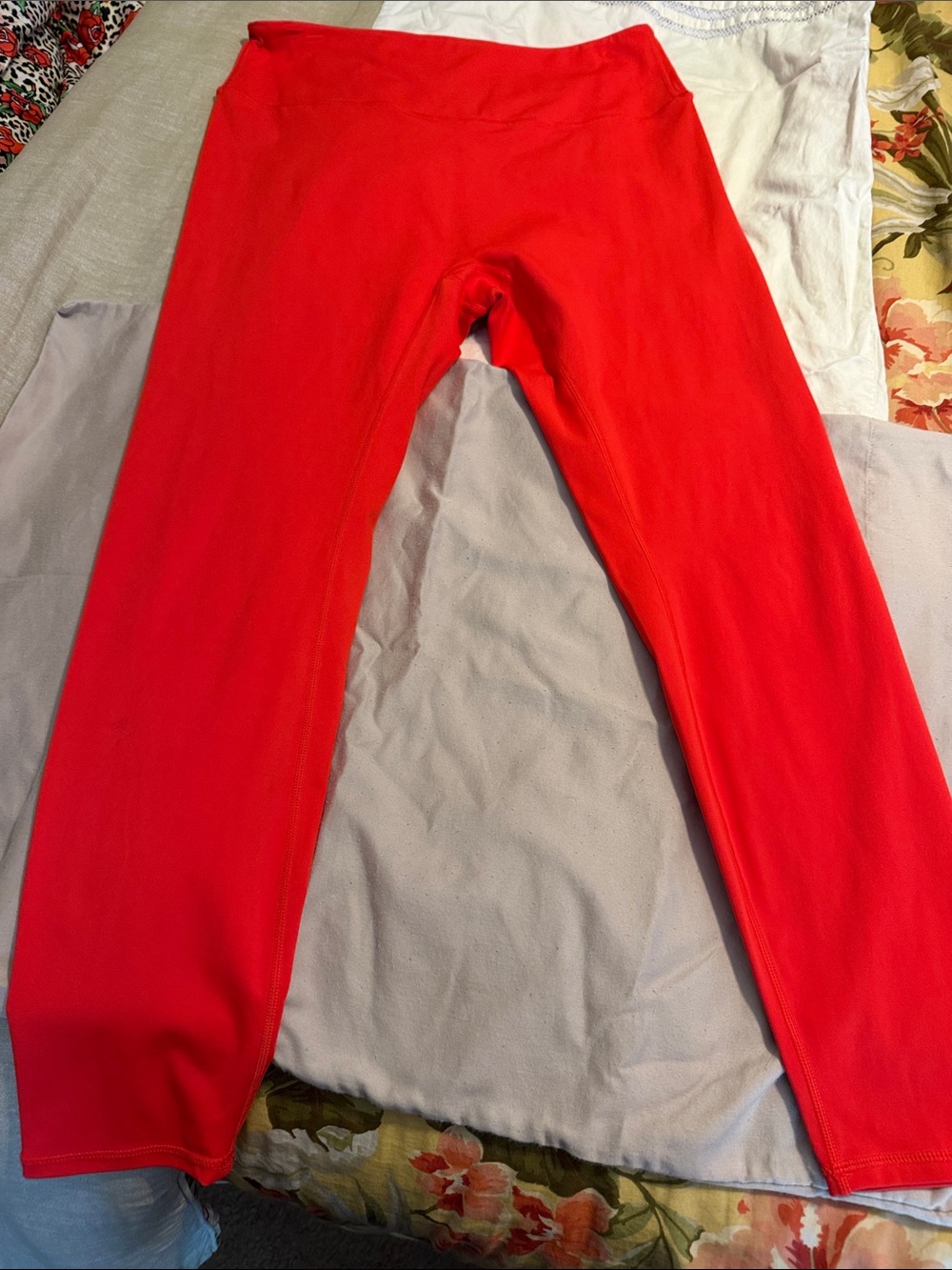 Women’s High-Waist Red Active Leggings